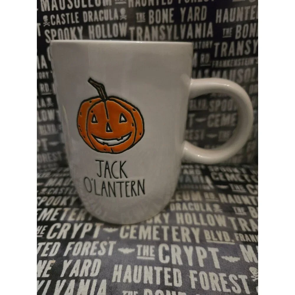 NWT Rae Dunn Jack O'Lantern Icon Halloween Coffee Mug